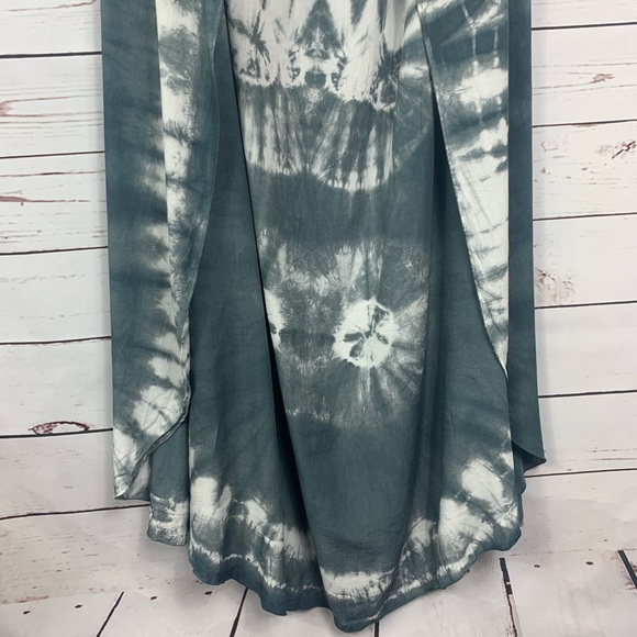 Aakaa Dress Strapless Tie Dye Flowing Charcoal - Picture 5 of 15